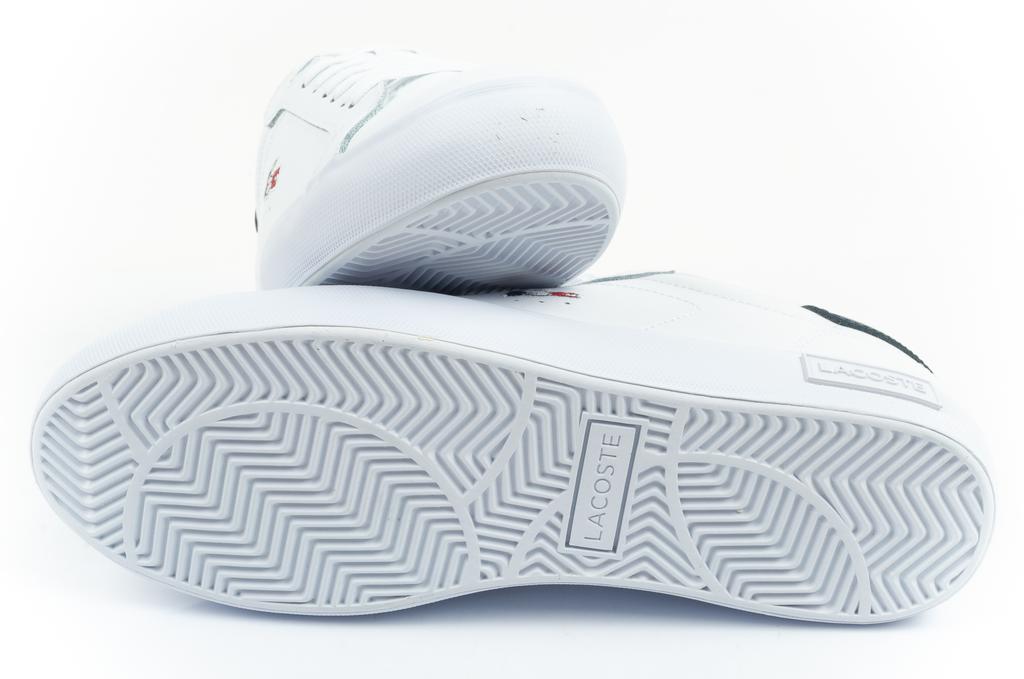Lacoste Powercourt 125 1 SMA wht/nvy/red-leather [749SMA0080407] size 46