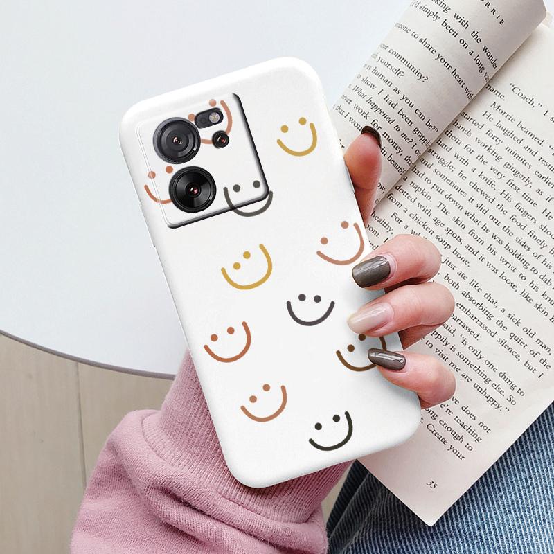For Xiaomi 13T Pro Case TPU Soft Silicone Coque Flower Pattern Cartoon Painted Phone Cover For Xiaomi 13T Back Protection Capa