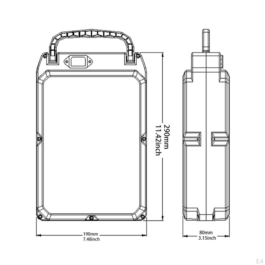 Battery Box Case DIY with Handle, 18650 Holder, Professional Outer Shell for Electric Garden Tool
