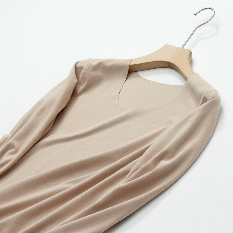 Plus Size Women's Seamless Slim Fit Warm Vest - Brushed Fabric for Autumn & Winter, High Elasticity Base Layer Top