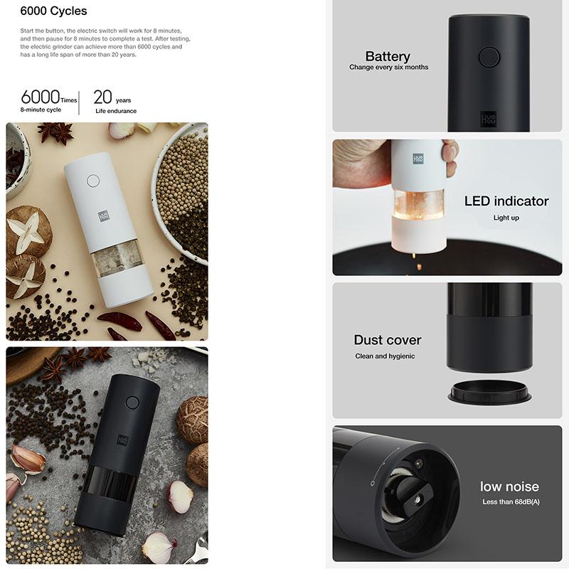 HUOHOU Electronic Salt and Pepper Grinder