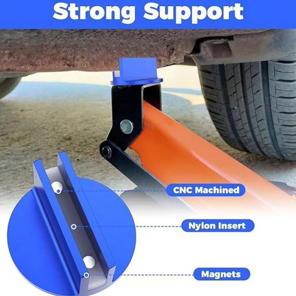 Aluminum Zinc Zinc Alloy Jack Pad Adapter Grooved Design Pinch Weld Adapter  Vehicle Floor Jack
