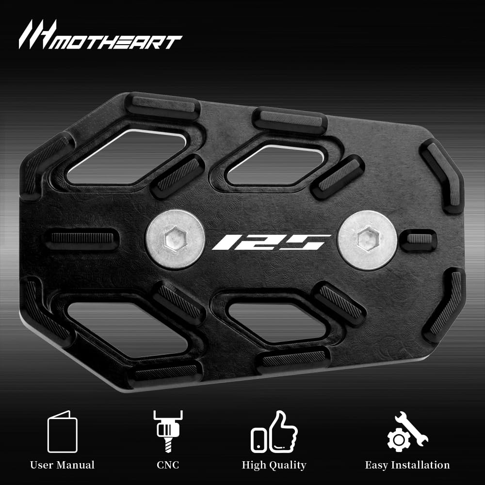 MotHeart Motorcycle Brake Pedal Extensions for MSX 125 GROM 2013-2022 Improved Comfort and Control