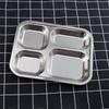 Rectangular Divided Plate Dinner Tray Dinner Plate Suitable for Meal and Snacks