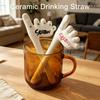 Cannuccia a Forma di Piede, Cannuccia Riutilizzabile in Ceramica per Caffè Milkshake, Divertente Accessorio Novità per Feste, Regalo Umoristico per Addio al Nubilato Cucina