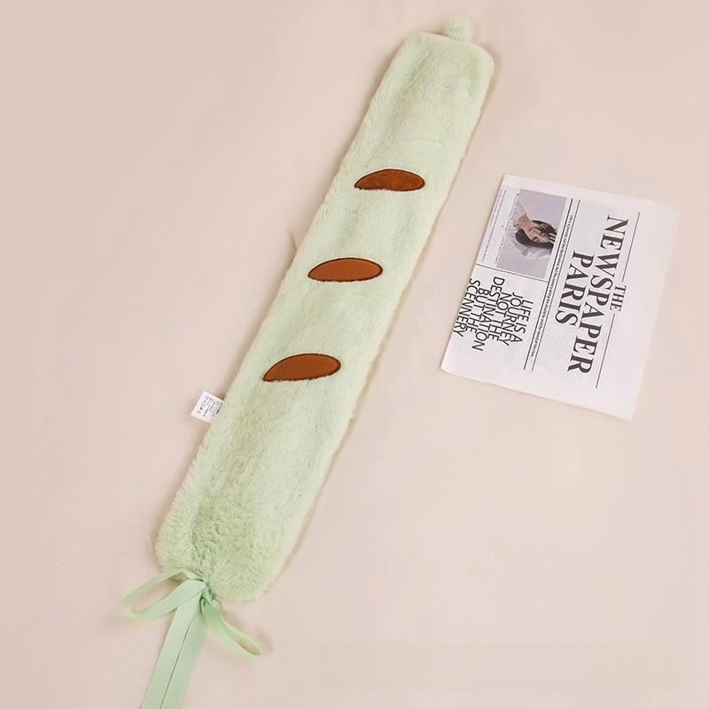 Cartoon Cat Shape Long Hot Water Bag With Soft Short Plush For Warmth And Gift Giving