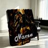 Custom Name Personalized Michael Jackson Print Blanket, Home Decor, Bedroom, Sofa, Camping, Couch, Gifts for Birthday Christmas