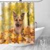 Benutzerdefinierte Deutscher Schäferhund Hund Duschvorhang MEHRERE GRÖSSEN Wasserdichtes Stoff Duschvorhang für Badezimmer Dekoration Dropshipping