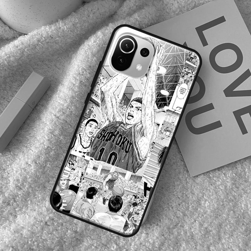 Anime Slam Dunk Back Case For POCO X4 Pro F1 F2 F3 X3 GT M3 M4 X3 Pro Cover For Xiaomi 11T 12 Pro 11 Lite