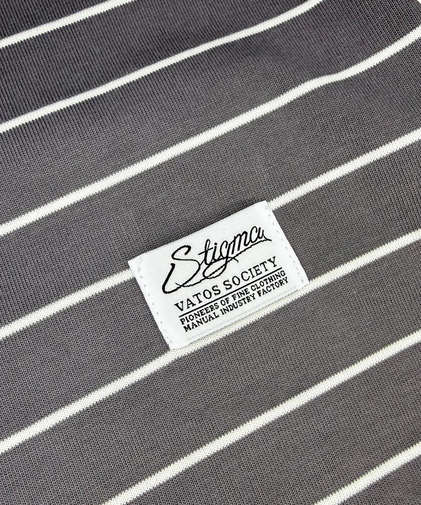 STIGMA Stripe Long Sleeves Gray