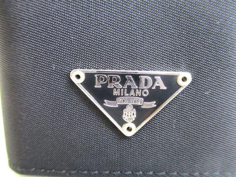Authentic PRADA Black Nylon and Leather 6 Pics Key Cases #9915  Refurbished