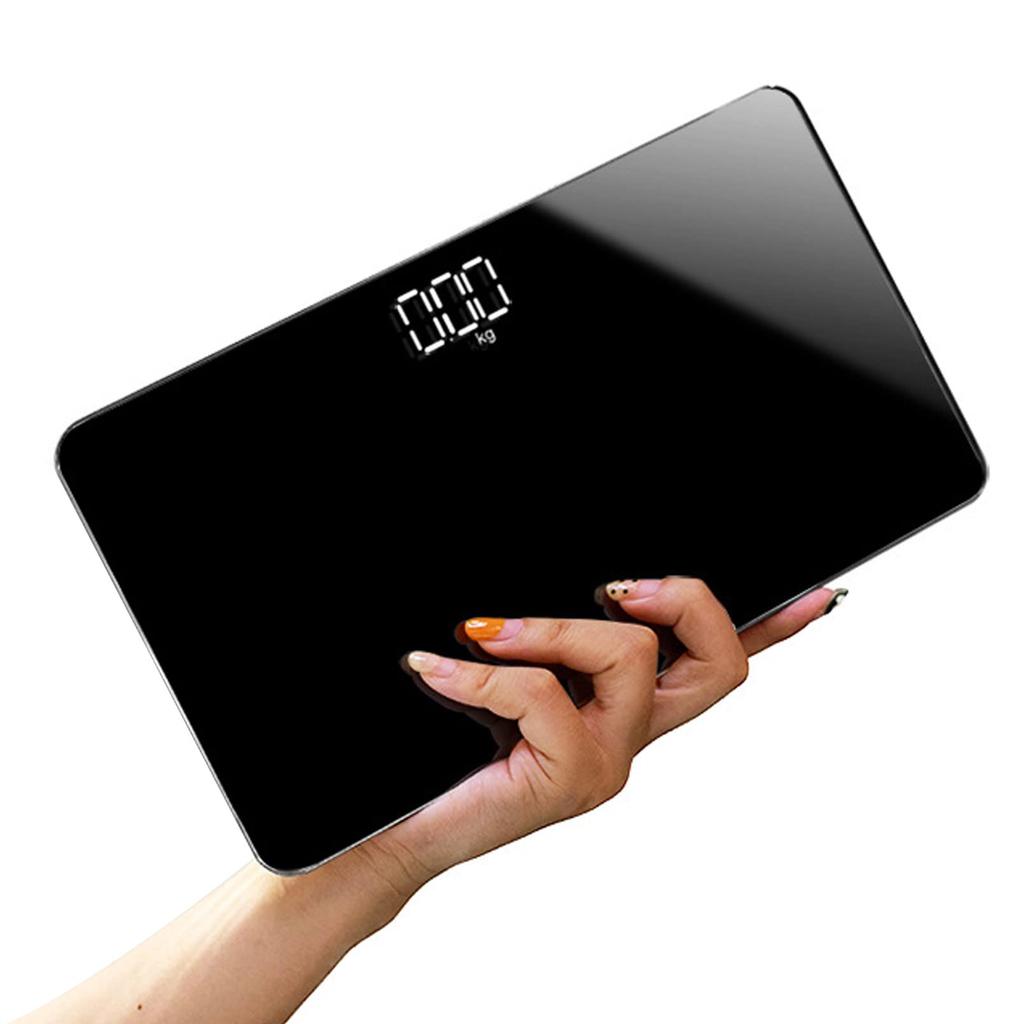 Digital Travel Mini Digital Weight Automatic Power Supports Up To High Body Scale for Health and Weight USB Compact and Tempered Glass Mirror-Shaped