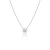 Lunne 14K Round Brilliant 0.5 Carat Moissanite Necklace (14K Gold) #Mon01