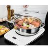 1 Set Steamer Stainless Steel Steamer Pot For Seafood Multi Function Sauna Hot Pot With Lid Kitchen Cooking Tools Cookware