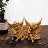 European Retro Resin Angel Statue: Creative Home Desktop Decoration, Wedding Gift Craft.
