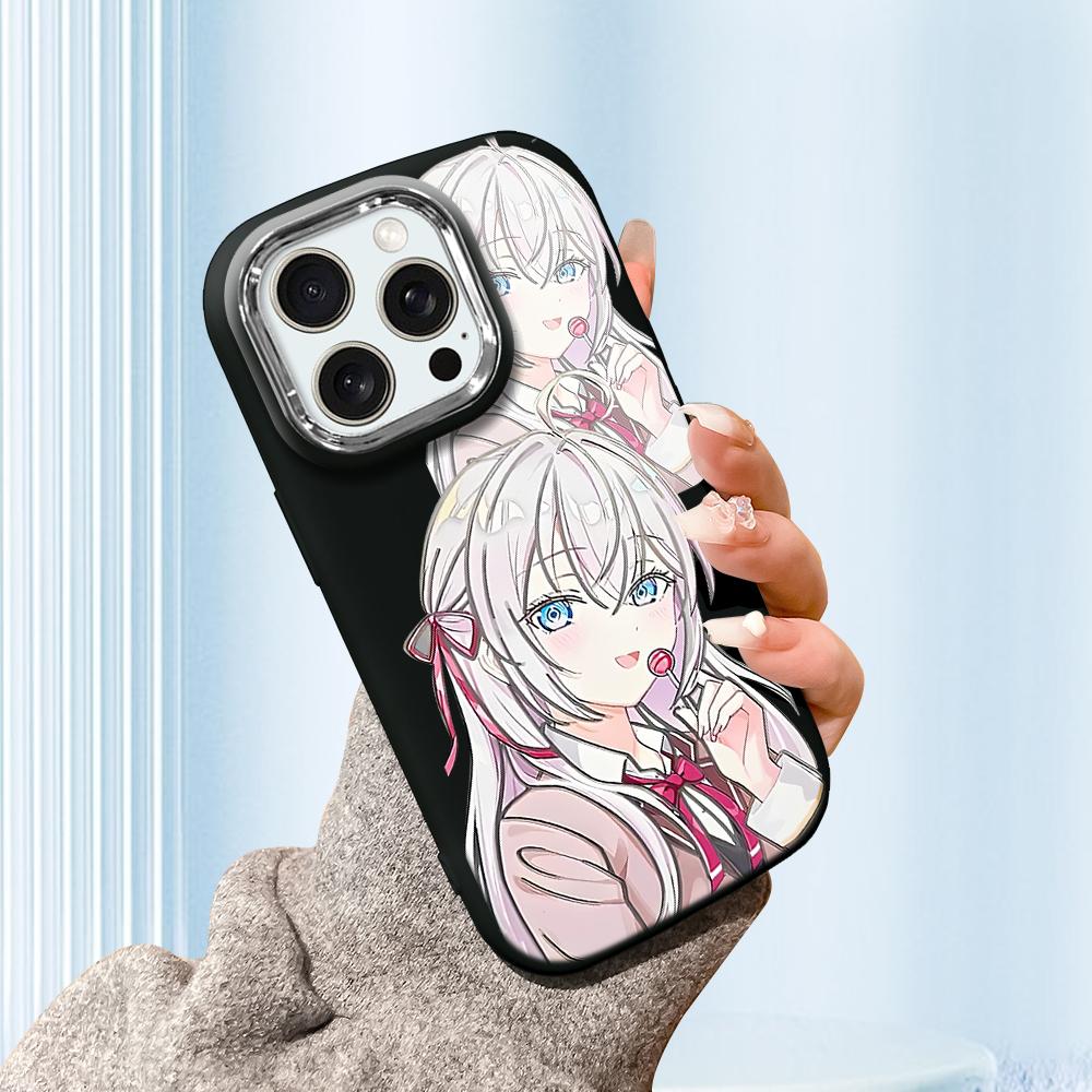 Solid Color Silver Edge Lens Fatty Casing Soft TPU Liquid Silicone Cover Shockproof Phone Case for Huawei Honor iPhone Infinix Tecno Vivo