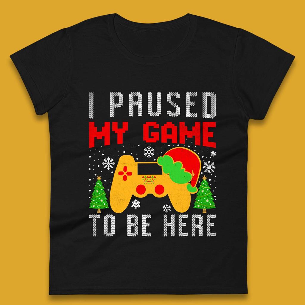 Gamer Christmas Womens T-Shirt Mens Tops Tees Unisex