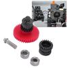 Extruder Gear Set Lightweight 62-65HRC Hardened Steel Extruder Gear Set Integrated Shaft Design DLC  Coating for Handcraft