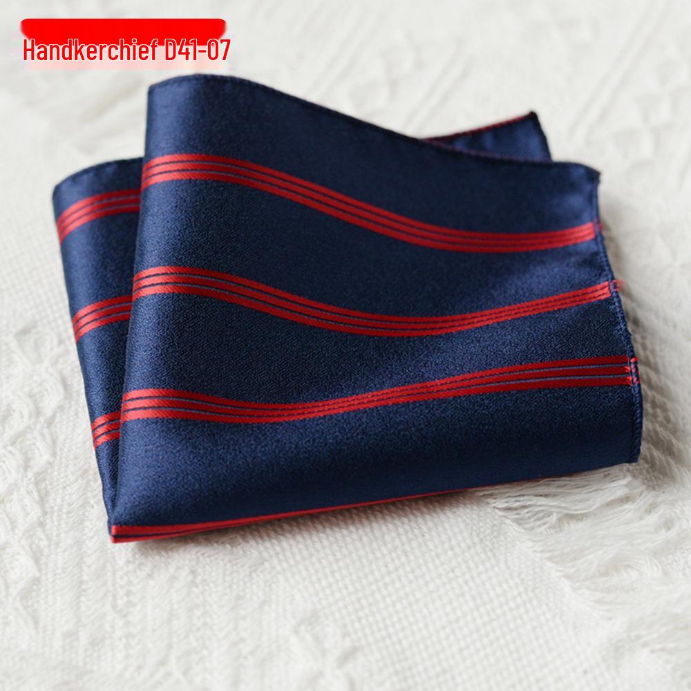 Men's Polyester Silk Pocket Square Handkerchief for Business, Formal, and Wedding Attire.