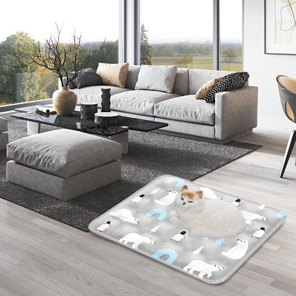 Waterable Pet Ice Pad Summer Cooling Dog Cold Mat Cat Ice Silk Mat Breathable Dogs Cats Pet Mat Cooling Supplies Pet Ice Pad