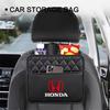 PU Leather Car Large Capacity Storage Bag Buckle Accessories For Honda Mugen Accord Civic Vezel CRV City Jazz HRV Insight