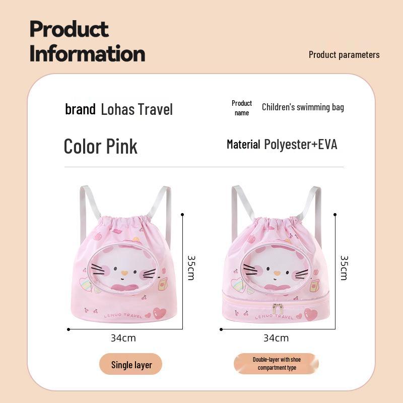 Waterproof Wet/Dry Swimming Bag: Kids' & Adults' Beach & Sports Backpack