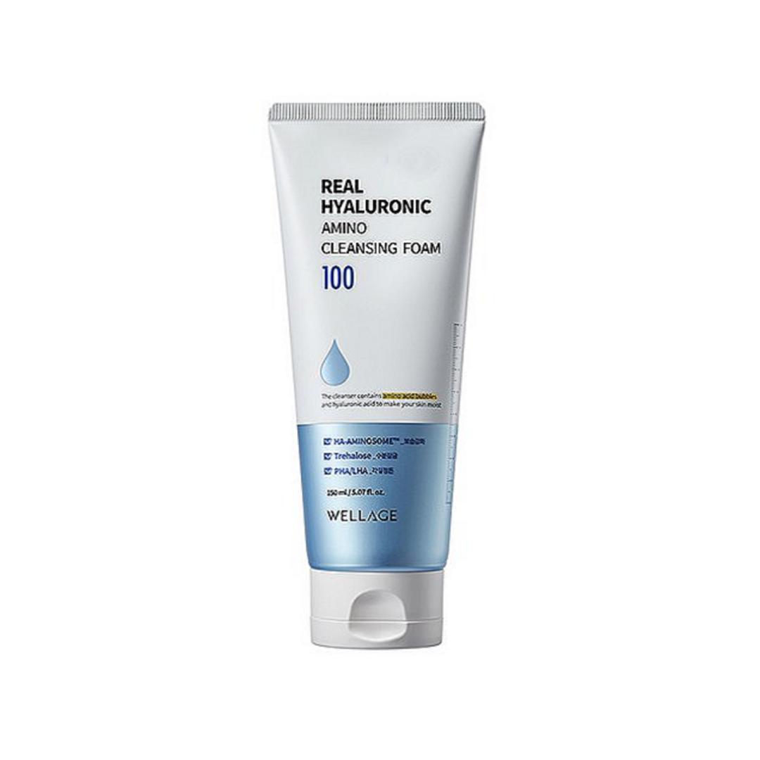 [WELLAGE] Real Hyaluronic 100 Amino Cleansing Foam 150ml 150ml x 1