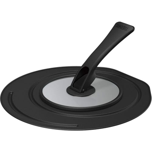 Thermos Folding Stand Type Frying Pan Lid Compatible with 20/24cm Black KLC-001 BK