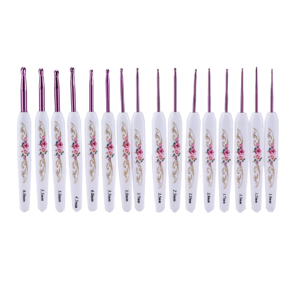 Crochet Hooks Set Ergonomic Design Handle Sturdy Crochet Comfortably Use   Knitting Tools for Enthusiasts Beginners
