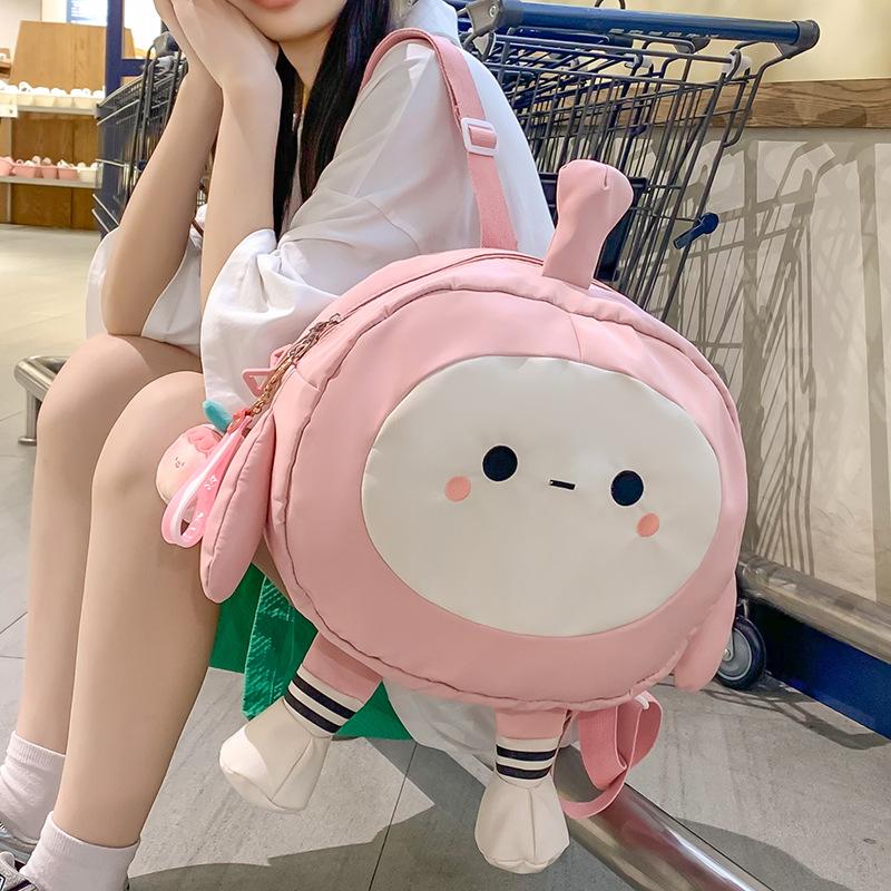 Kindergarten Schoolbag Cute Bag High Looking Girls Elementary School Students Contrasting Color Backpack Girls Backpack