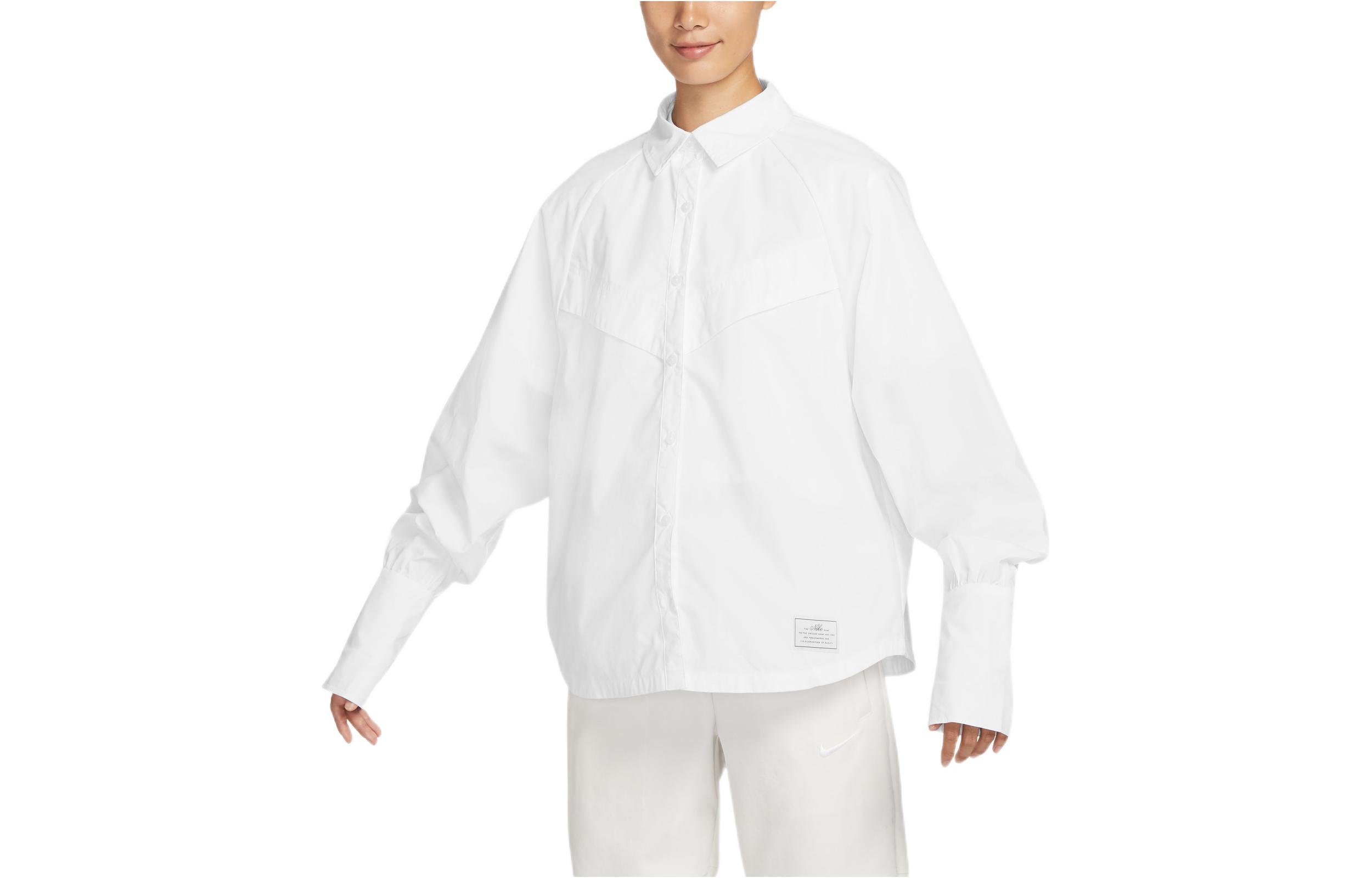 Nike Shirts Women s White Lapel Moderate Other DR5997-100 L