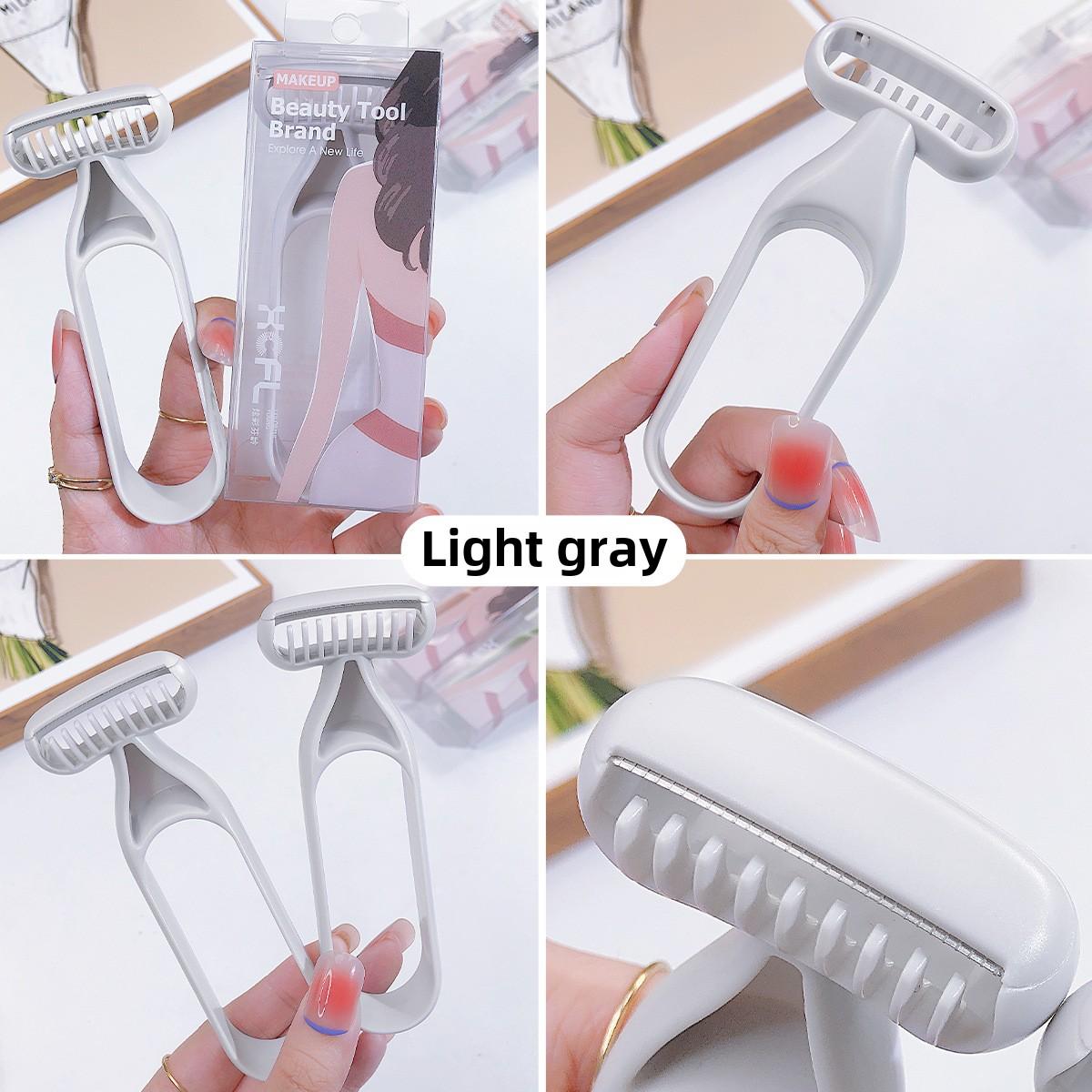 

Бритва для безболезненного удаления волос для женщин, бритва для подмышек и ног, инструмент для гладкого бритья 03 светло-серый