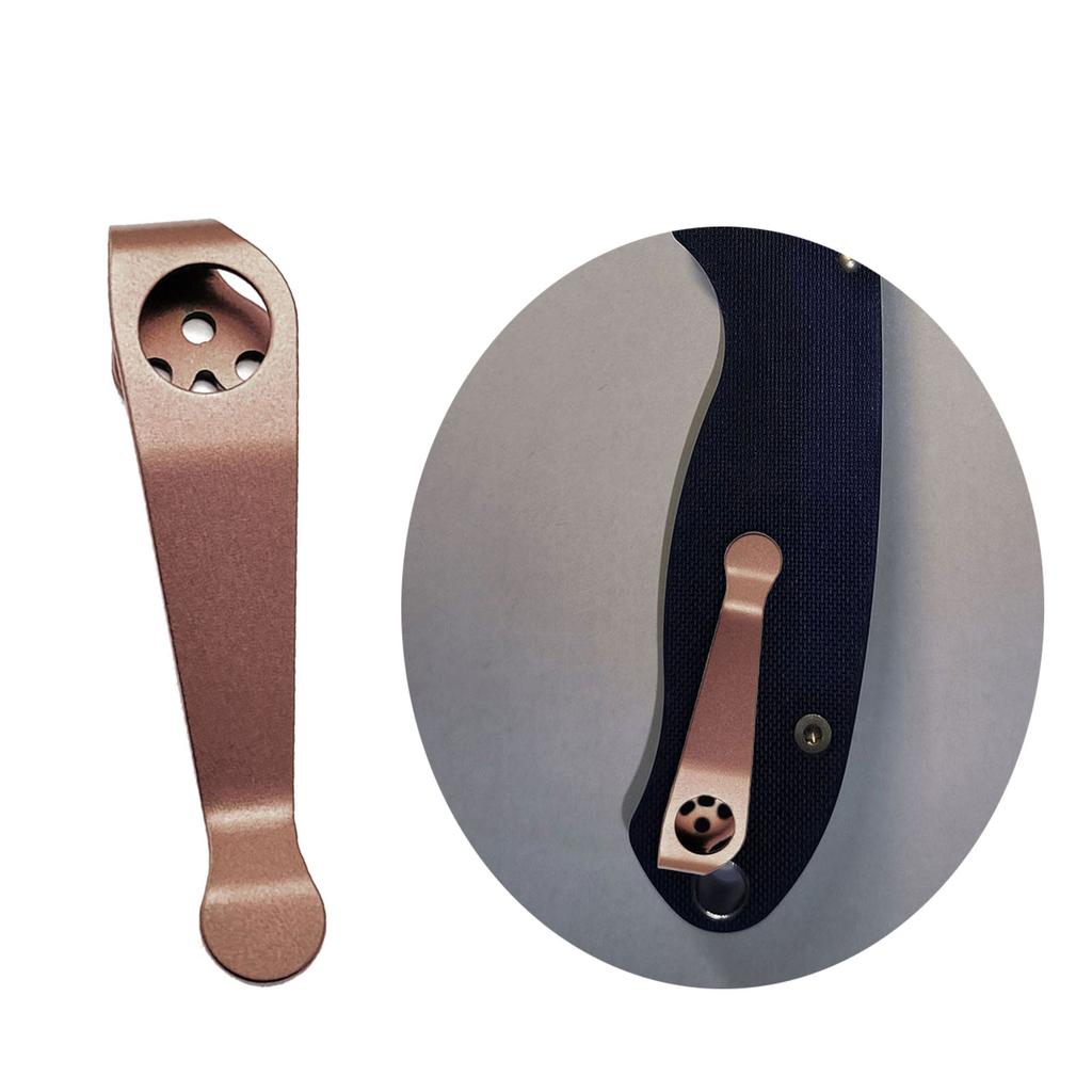 Tytanowy klips tylny Akcesoria DIY Składany nóż kieszonkowy Narzędzie Klipsy tylne do Recons