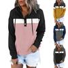 Women's Pullover Hoodies Tops Casual Button Down Long Sleeve Pocket Sweatshirts