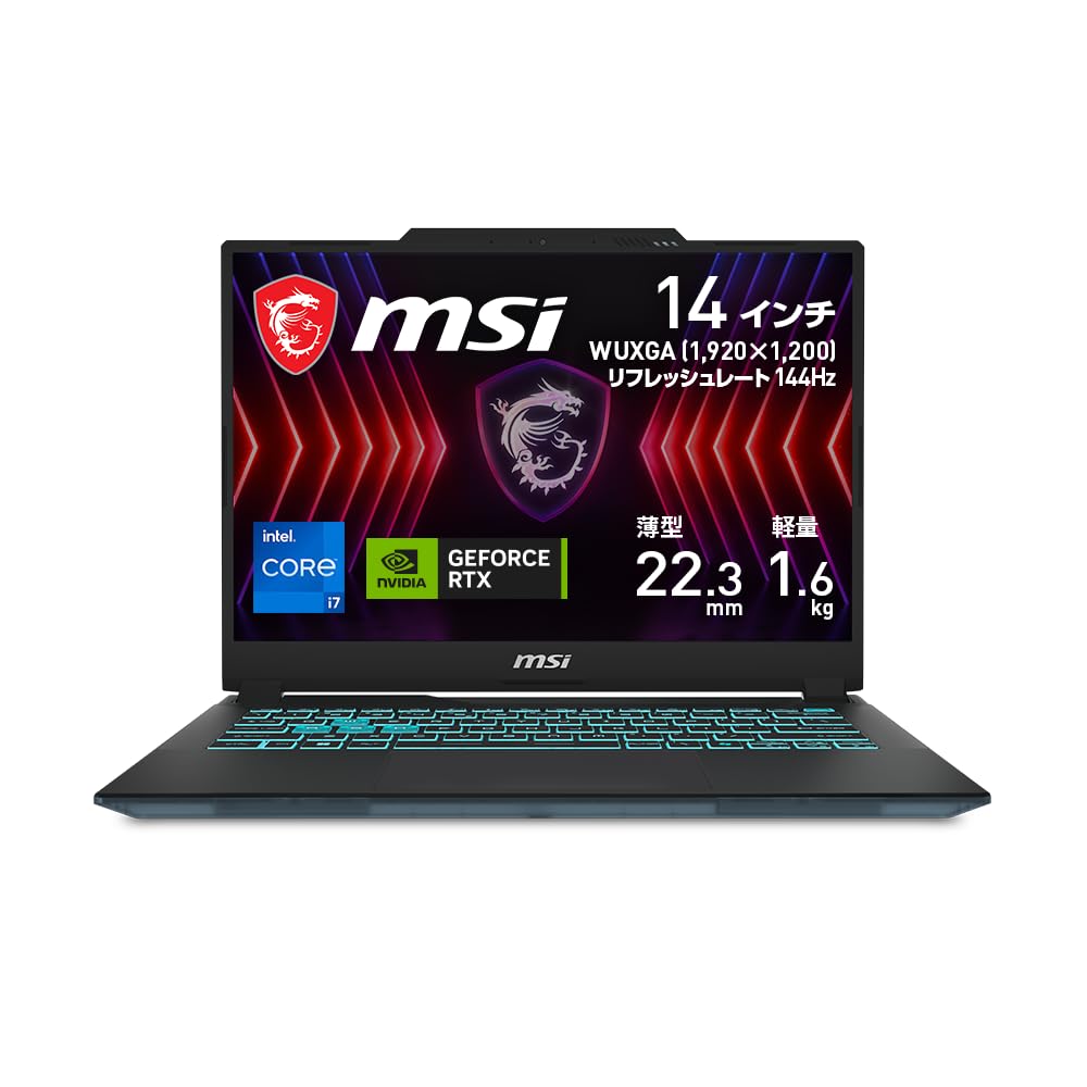 

inch small and lightweight i7 RTX 4060 installed Skeleton MSI gaming notebook PC Cyborg14 Corei7 inch [14 1.6 kg] [Core & / design] RTX4060/14 чорний