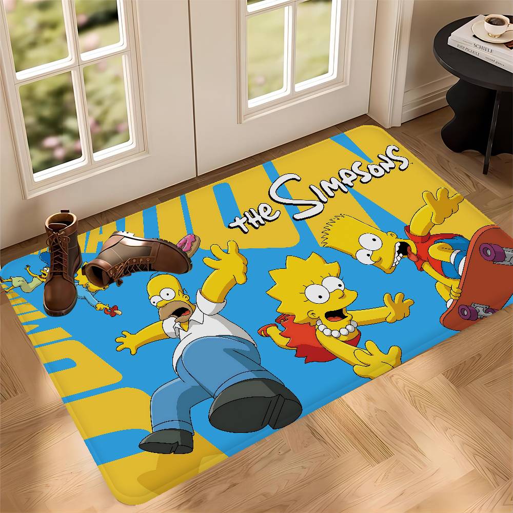 

Килимок для підлоги S-Simpsons Аніме Нековзкий Килимок для пральні Декор для пральні Балкон Дитяча Вітальня Побутові килими 160x200cm