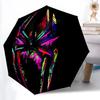 1pc Spider Art Automatic Folding Umbrella - Compact 8-Rib Design, Durable Plastic & Iron, Lightweight for Outdoor Daily Use302