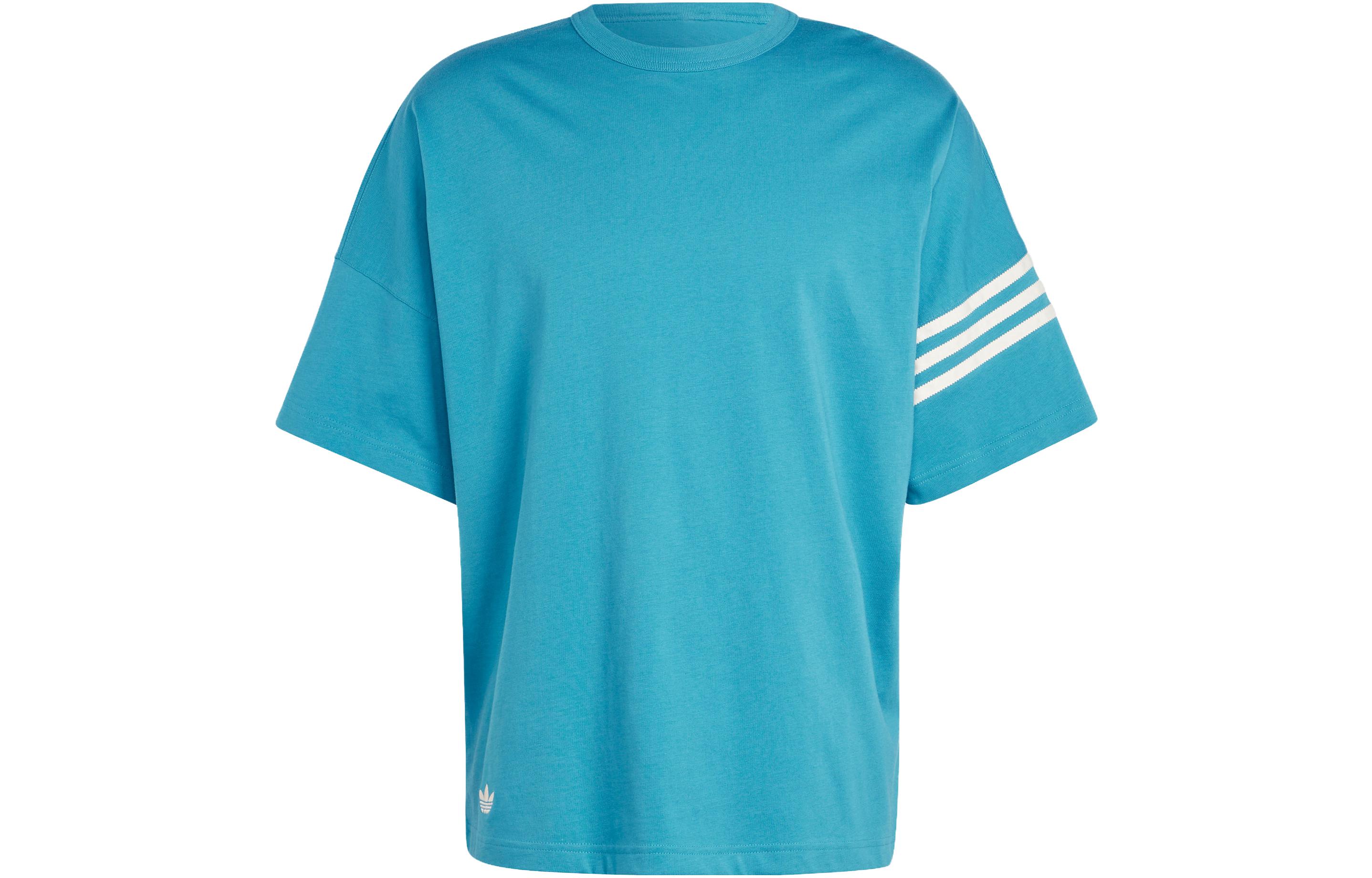 Adidas Originals Classic 3 Pack Stripes Collection Three Stripes Decoration Crew Neck Pullover Short Sleeved T Shirt IM2093 S