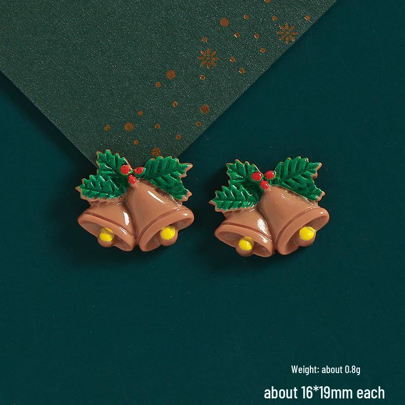 DIY Cartoon Santa & Reindeer Resin Accessories for Phone Cases & Hair Ties