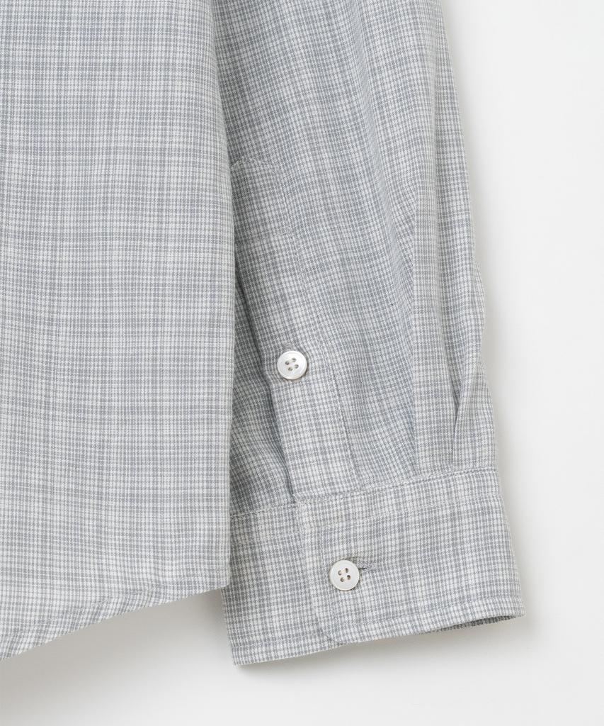 MILLO ARCHIVE Wade Check Pattern Shirt [Cloud Grey]