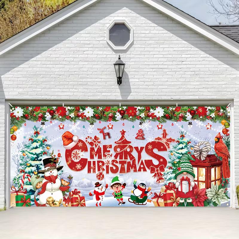 2D Winter Wonderland with Penguins Backdrop Party Banner 47.2x31.5inch/120*80cm