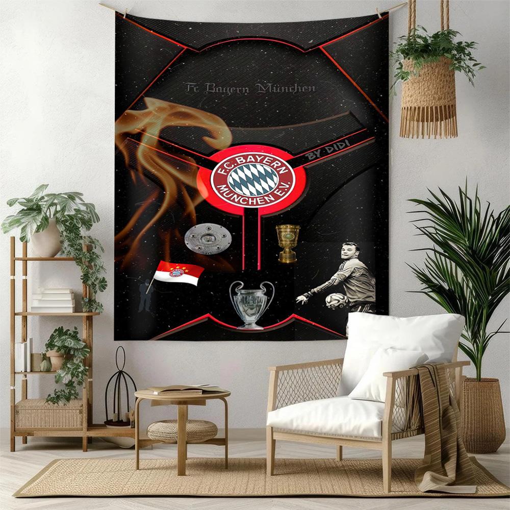Arazzo Decorativo da Parete Bayern Monaco Arte per Memoriale di Animali Domestici Compleanno Festa Nuziale Sfondo Regalo di Famiglia