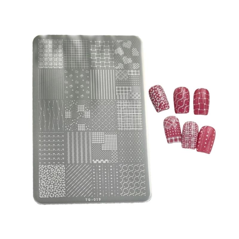 

Multifuntional Nail Pattern Template with Intricate Lace Grid Design Suitable for Salon Quality at Home Manicures 1