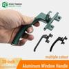 38-Type Aluminum Alloy Window Handle with 7-Shaped Lock Buckle for Doors, Casements, and Curtains