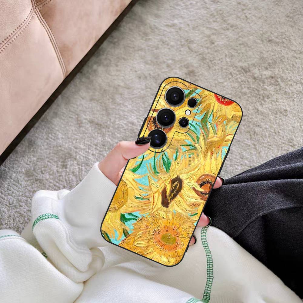 Art Vincent Van Gogh Phone Case For Samsung S 24 fe 25 Ultra plus 20 lite 21 30 22 23 24 22 Ultra 5G Fundas