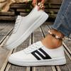 Shoes Women's Spring New Student Versatile Leather Casual Board Shoes Comfortable Soft Sole Shallow Mouth Women's Single Shoes