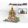Diamond Architecture Model Building Blocks Taj Mahal Sydney Opera House India Chinese Micro Construction toys