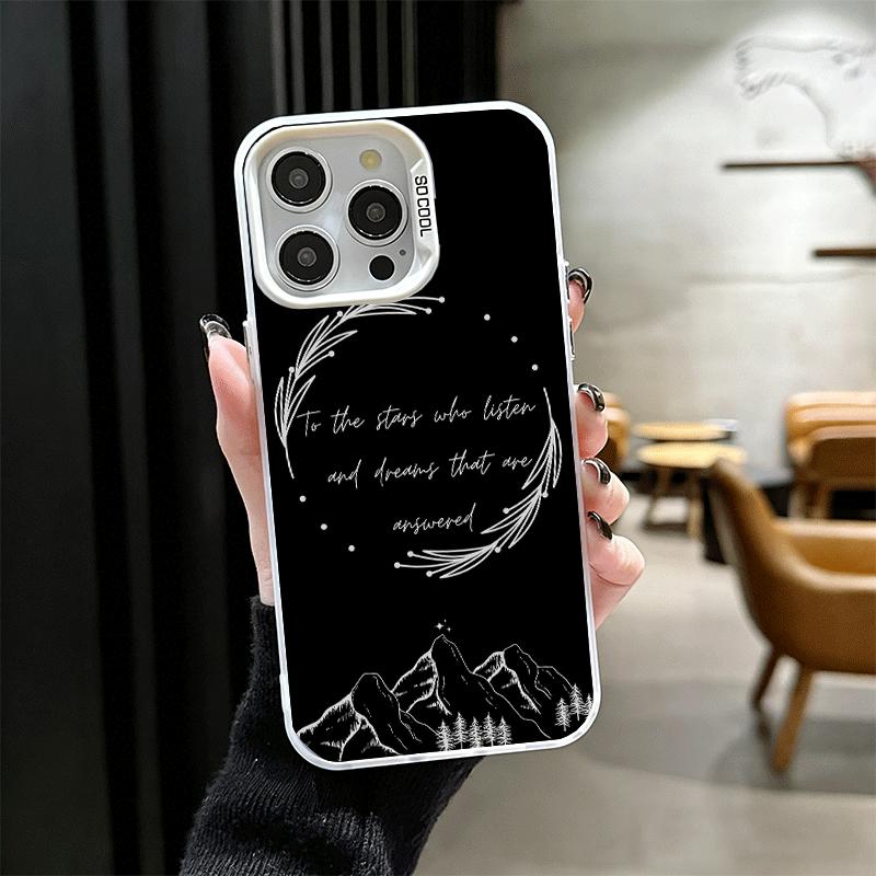 Etui Miękkie na Telefon A Court of Mist Fury VELARIS City do iPhone 15 16 17 Pro Max 17Air 16E 14 Plus 13 12 Mini Odporne na Wstrząsy Tylne Pokrowce