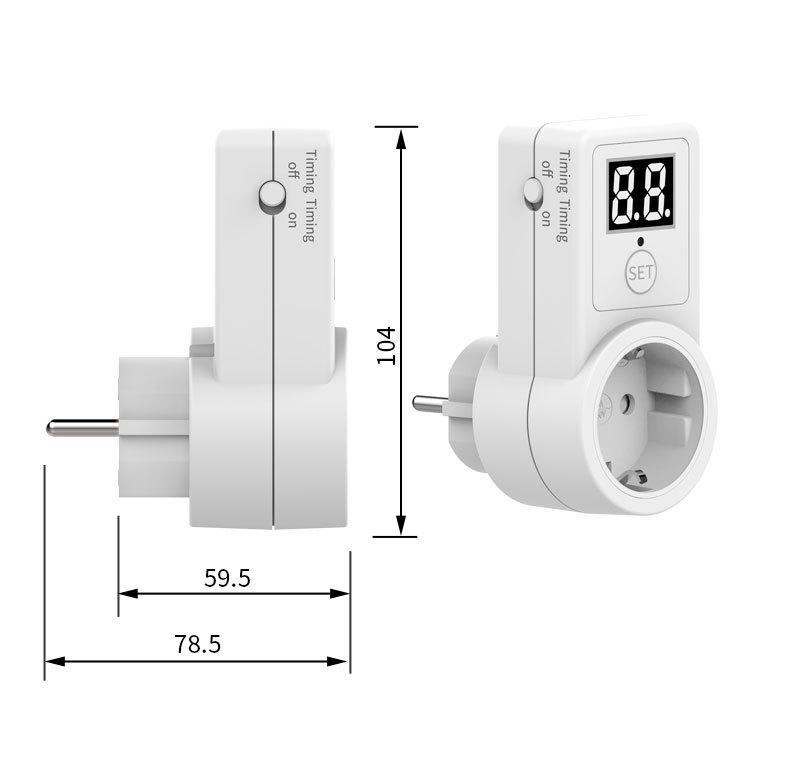 European Smart Timer Socket with 2-Digit Digital Display AL09G-2D