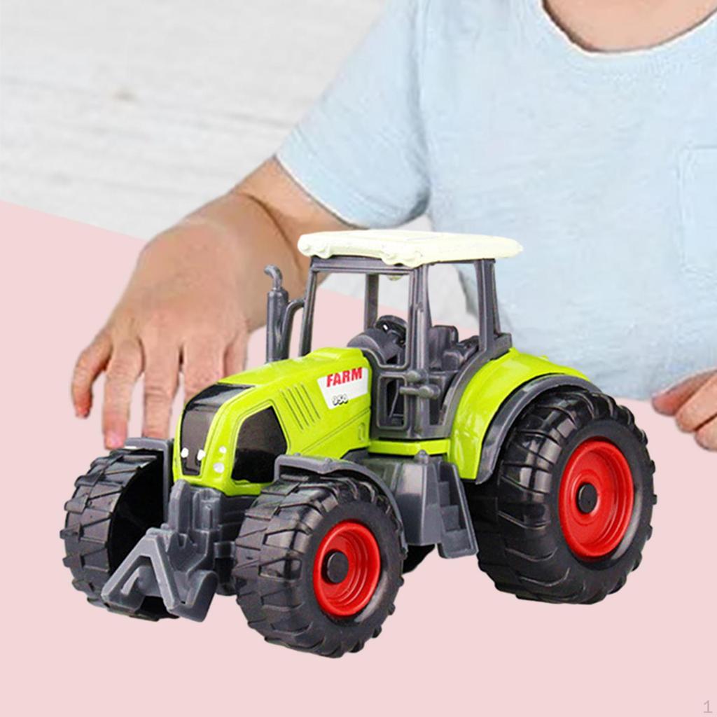 Kinder Mini Traktor Simulation Bauernauto Diecast Fahrzeug Spielzeug Kleines Spielset, für Geburtstag,